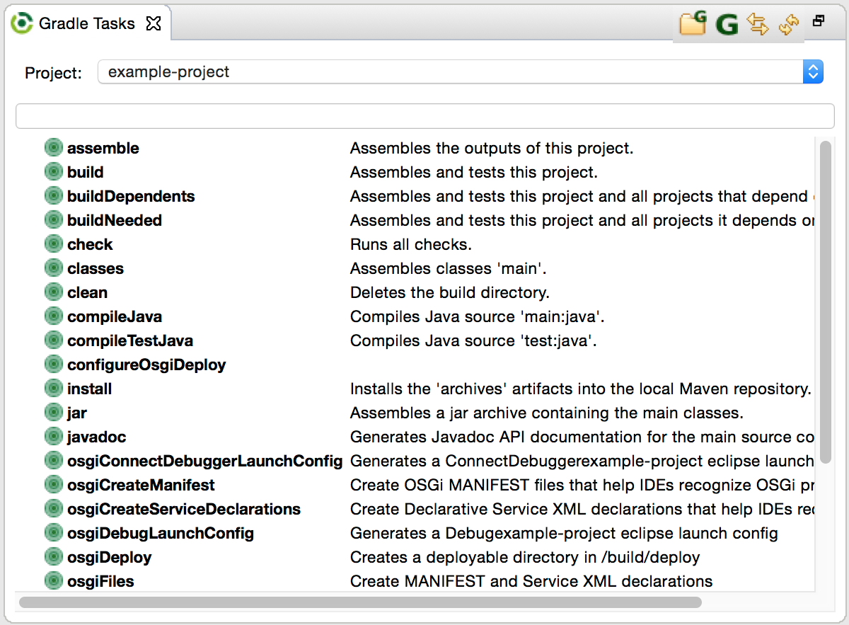 Gradle Tasks for example-project